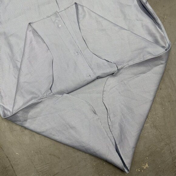 Giorgio Armani Dress Shirt French Cuffs Italy Cotton Textrued Blue 16 1/2 Large - Picture 10 of 10